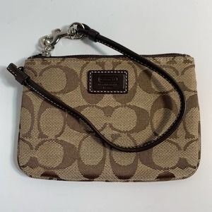 Coach Logo Wristlet